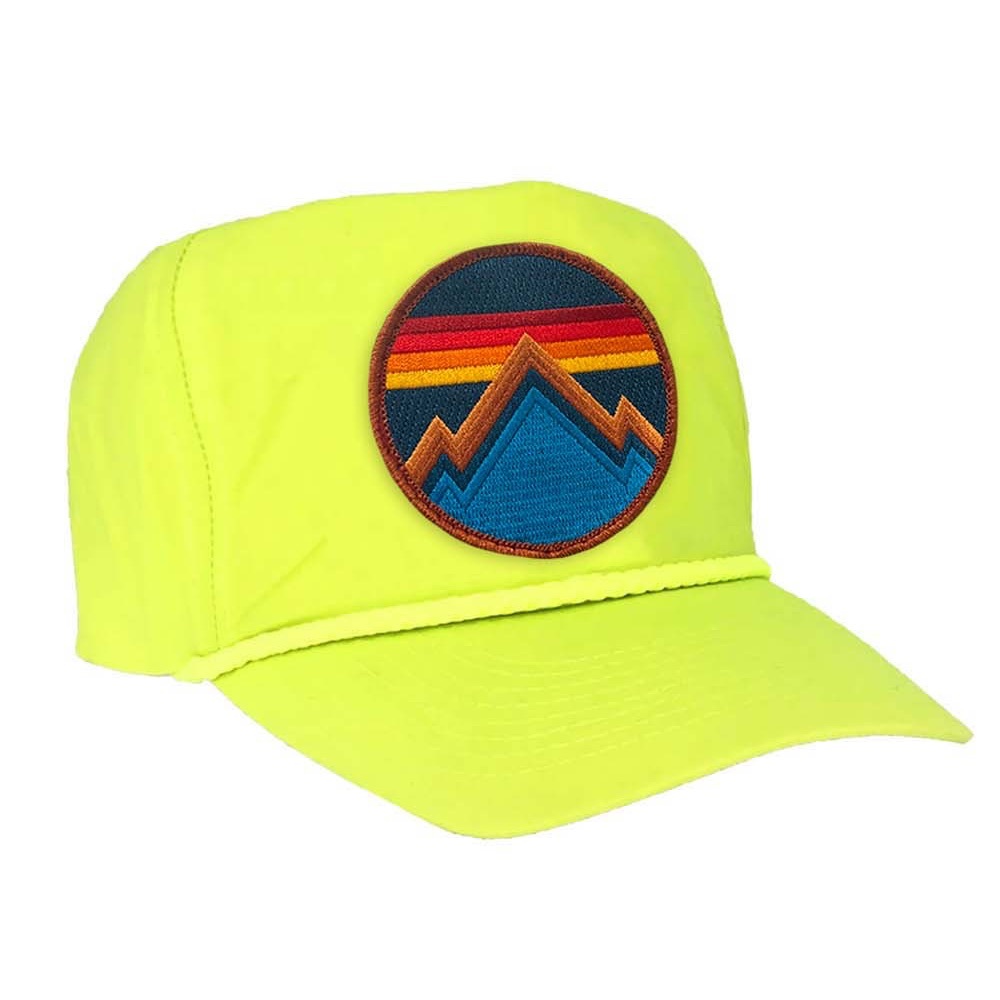 Aviator Nation All Seasons Vintage Nylon Trucker Hat Neon Yellow OS
